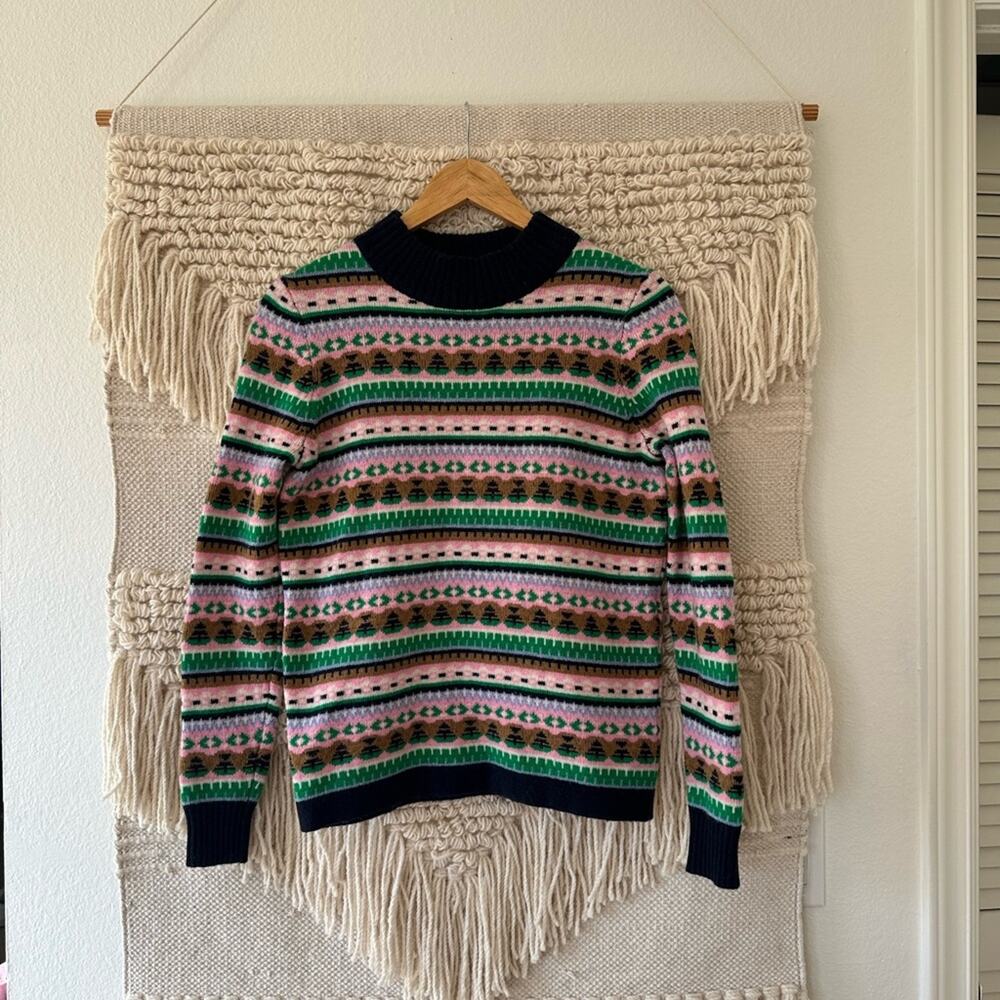 J Crew Kris All Over Fair Isle Sweater